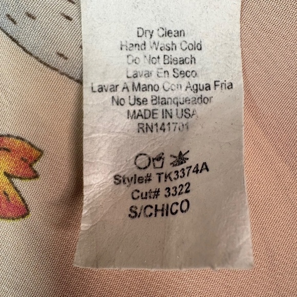 123 STORY x LINE UP Poly Chiffon Cactus Print Poncho / Cover Up / Cardigan O/S - Picture 7 of 8